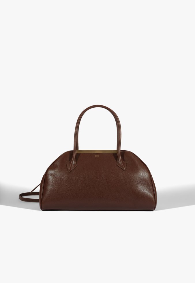 Bolsa Bowling Bowling Tate Média Couro Marrom