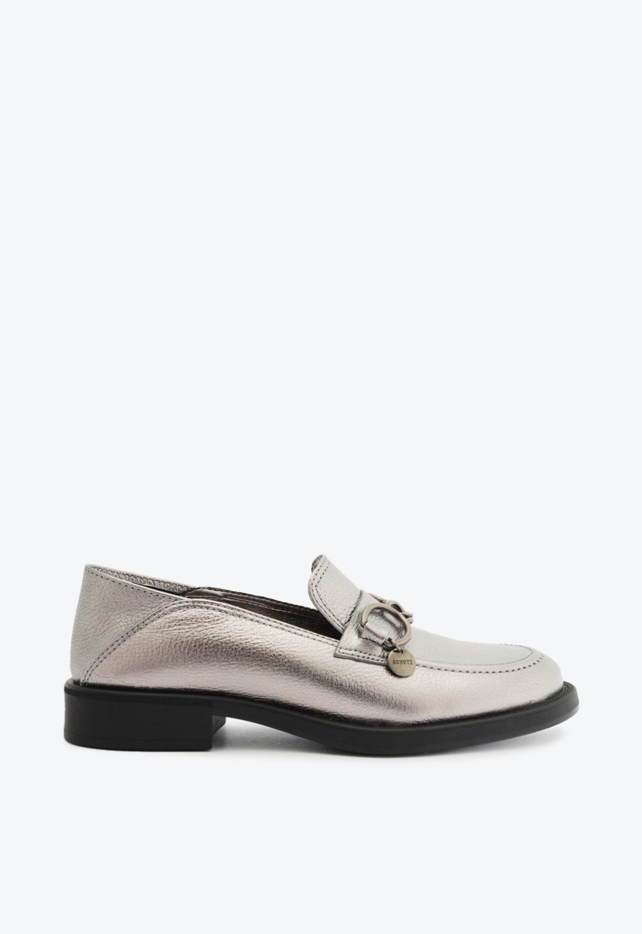 Mocassim Hint Couro Prata | Schutz