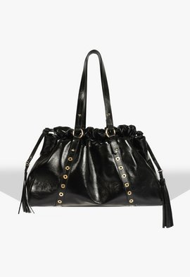 Bolsa Maxi Tote Impact Couro Preta