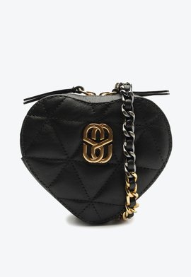 Mini Pochete The Love Bag Couro Preta