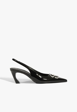 Scarpin Slingback Lexi Verniz Preto