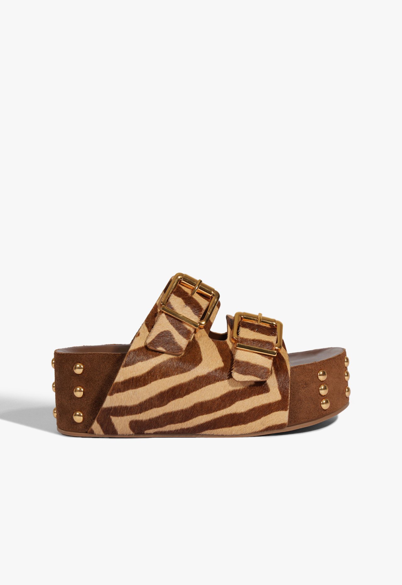 Tamanco Plataforma Couro Animal Print | Schutz