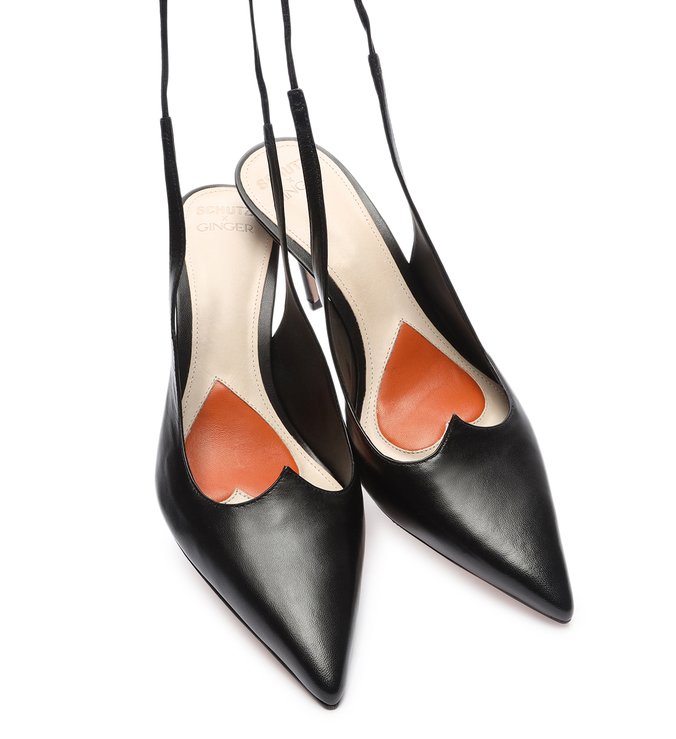 Schutz x Ginger Scarpin Lace-Up Black Schutz x Ginger Scarpin Lace-Up Black