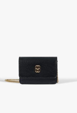 Bolsa Tiracolo Dee Pequena Couro Preta
