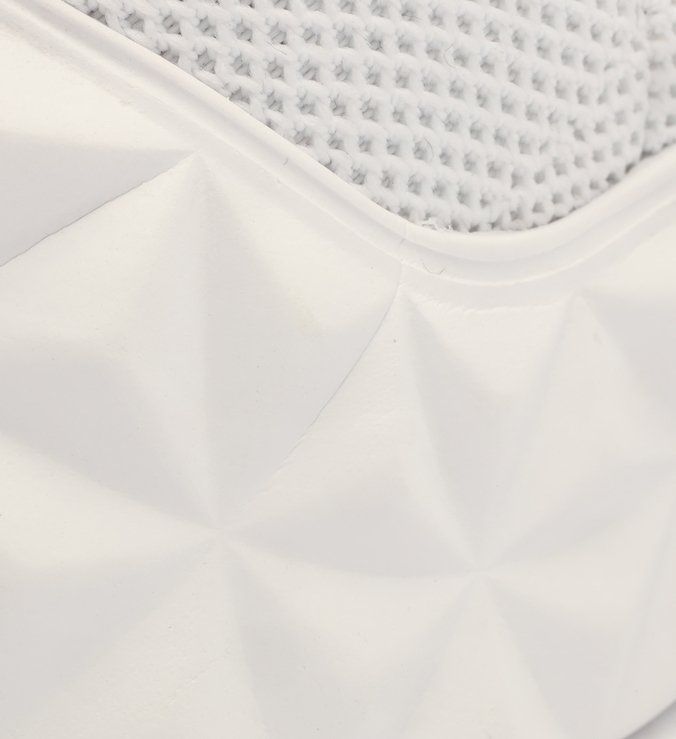 Tênis Cano Alto Knit Logo Branco Tênis Cano Alto Knit Logo Branco