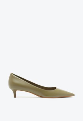 Sapato Scarpin Laura Couro Verde