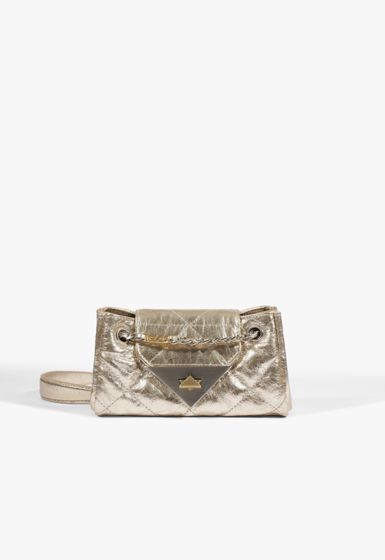 Bolsa Pequena S95 Couro Dourada | Schutz