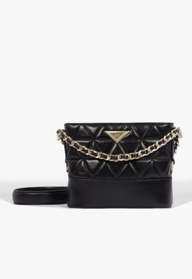 Bolsa Tiracolo Mini Hobo 944 Couro Preta