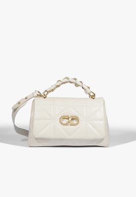 Bolsa Média Couro Branca