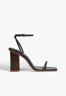 Sandália Bloco Andy Couro Preto