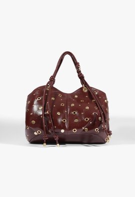 Bolsa Hobo Berry Média Couro Vinho