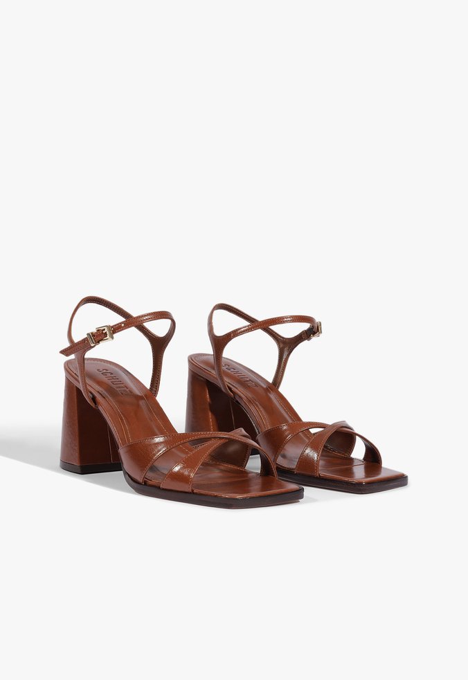 Sandália Hilda Couro Marrom | Schutz