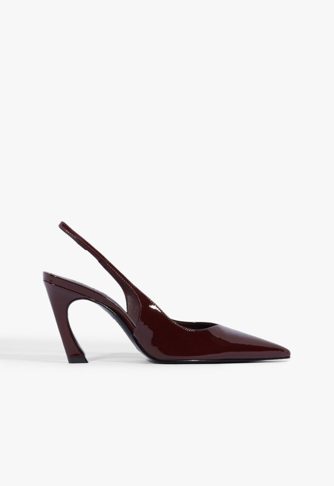 Scarpin Slingback Lexi Couro Vermelho
