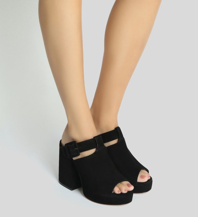 Sandália Clog Nobuck Black Sandália Clog Nobuck Black