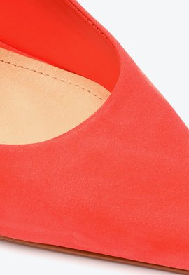 Sapato Scarpin Salto Alto Camurça Vermelho