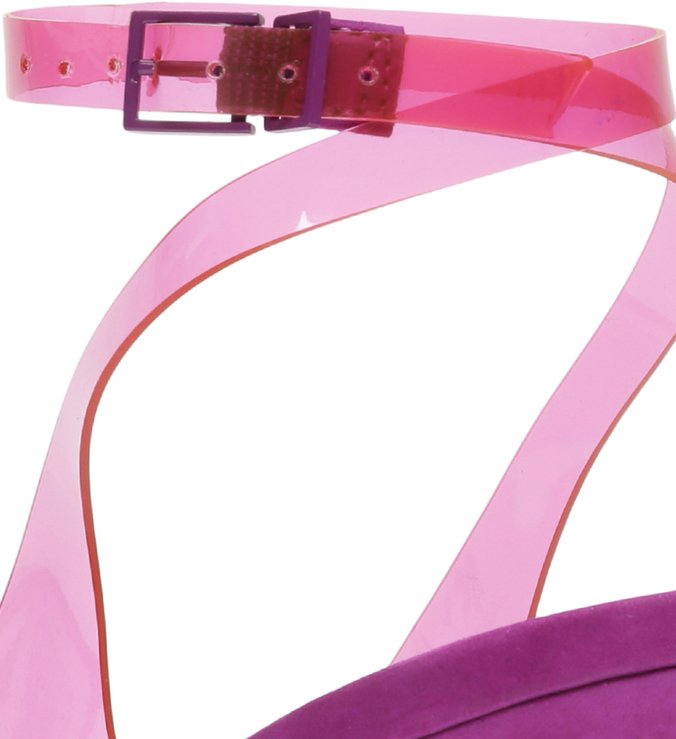 Sandália Vinil Slingback Vinil Rosa Sandália Vinil Slingback Vinil Rosa