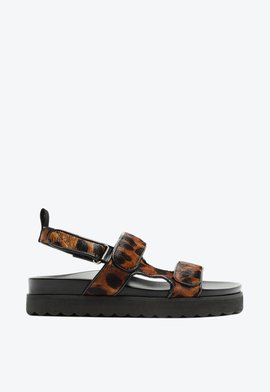 Sandália Papete Zaha Animal Print