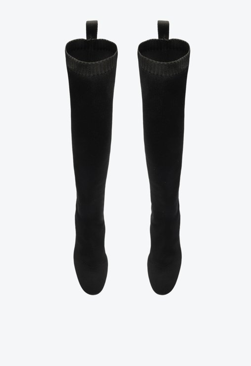Bota Knit Preta