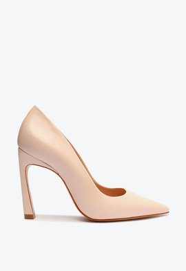 Sapato Scarpin Pump Novo Couro Rosa Claro