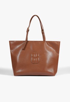 Bolsa Shopping Betty Grande Couro Marrom