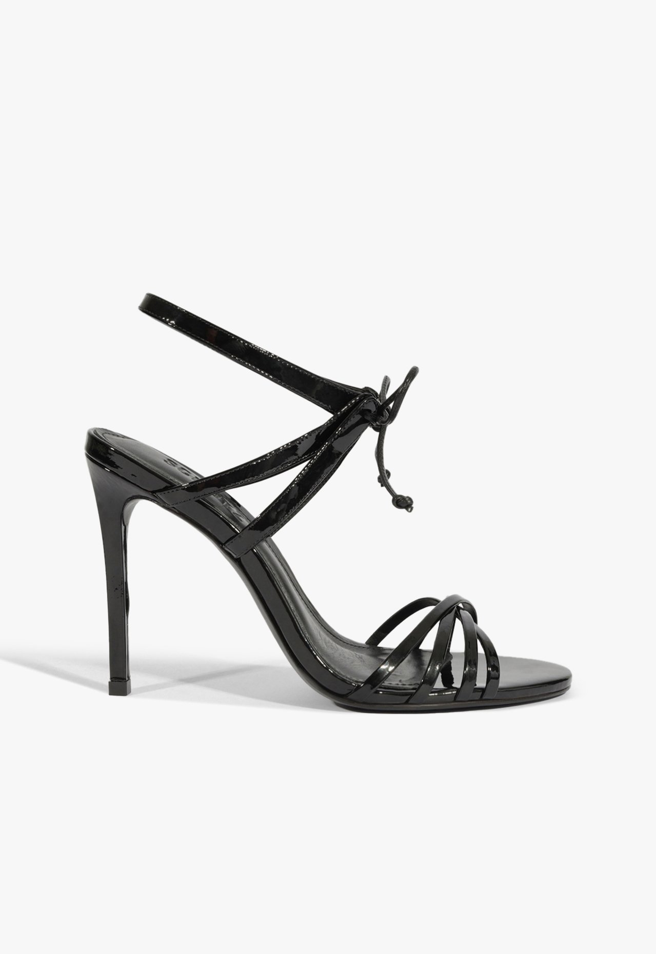 Sandália Verniz Salto Alto Fino Preta | Schutz