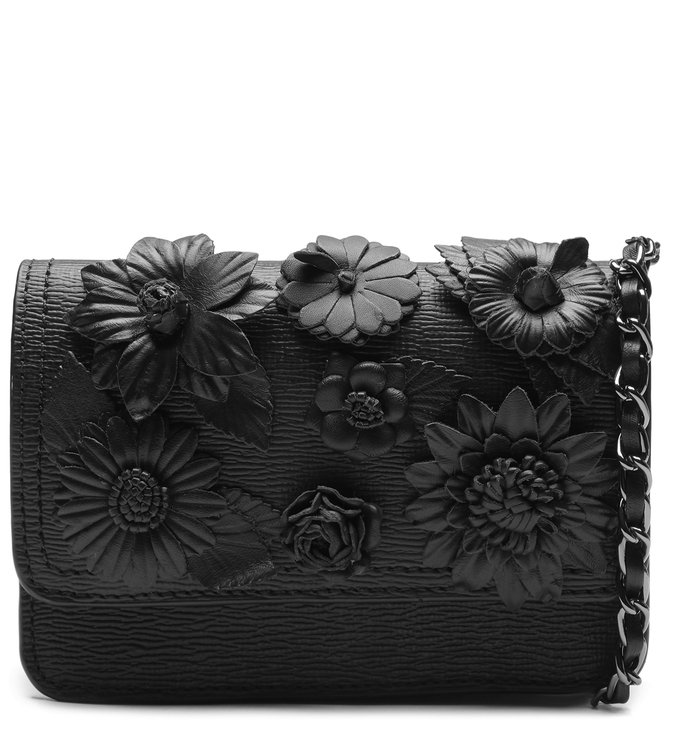 Crossbody Lorena Flowers Black Crossbody Lorena Flowers Black