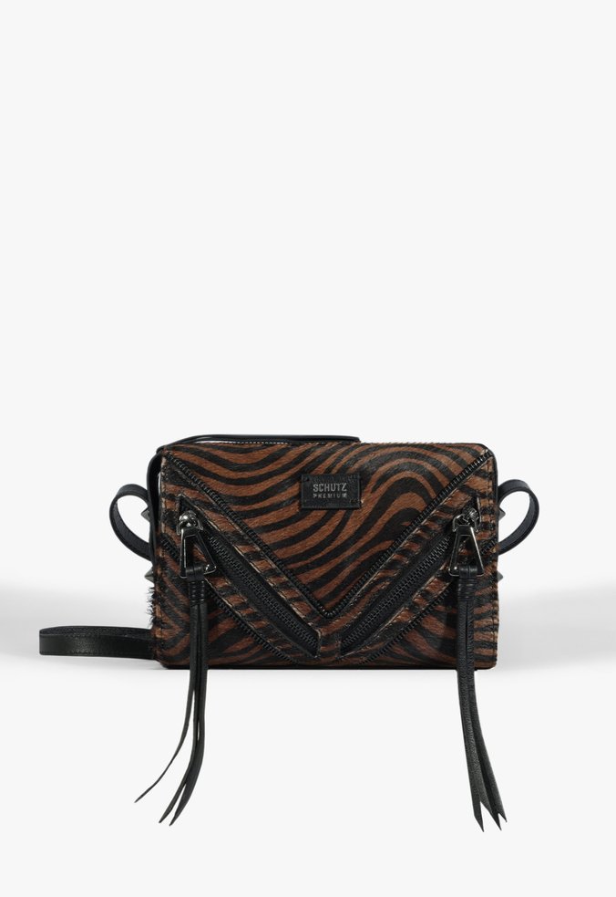 Bolsa Tiraloco Média Couro Zebra