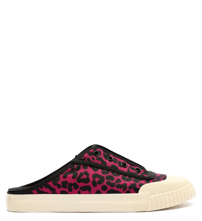 Tênis Mule Smash Lona Animal Print Vermelho | Schutz