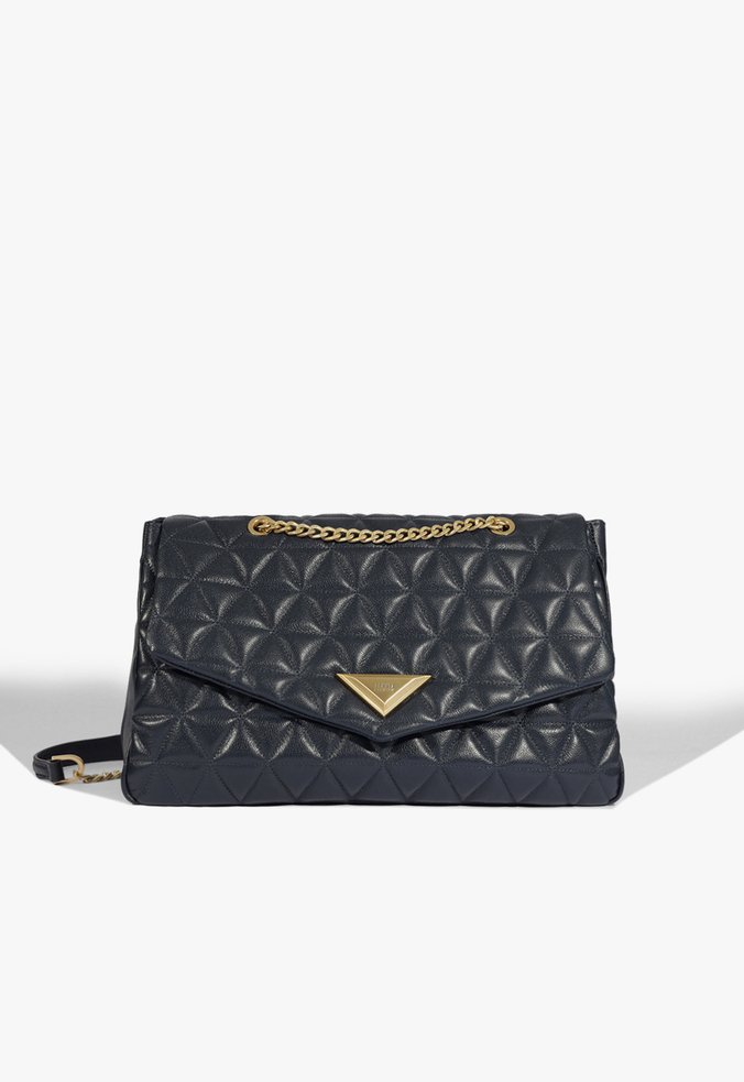 Bolsa Tiracolo Grande 944 Couro Azul