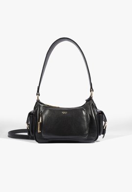 Bolsa Hobo Eddie Média Couro Preta