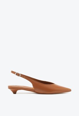 Mule Adelle Couro Marrom