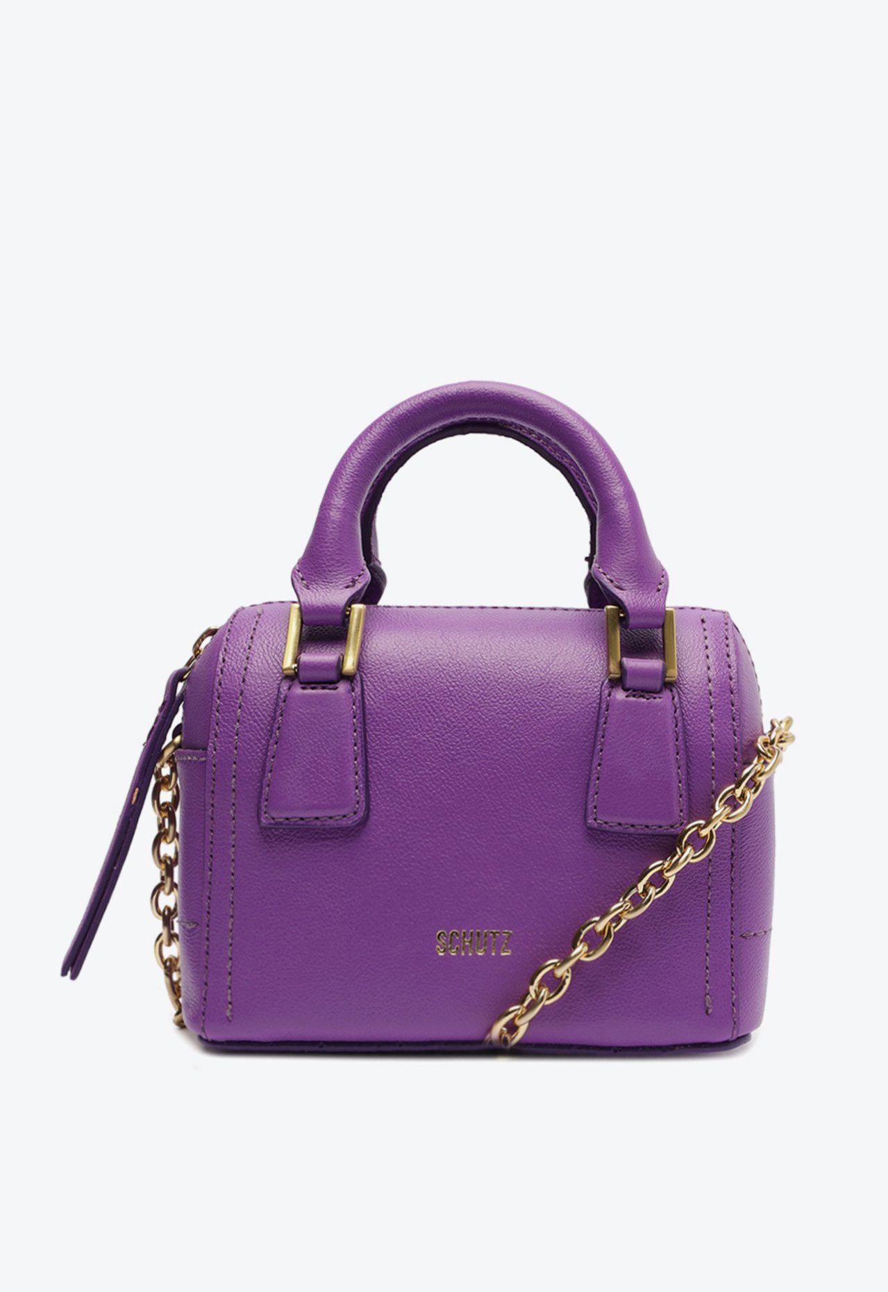 Bolsa Bowling Tiny Couro Roxo | Schutz