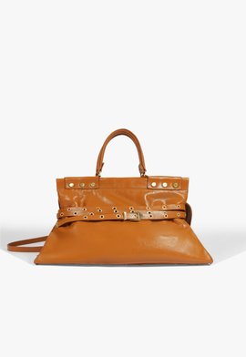 Bolsa Tote Grande Moss Couro Marrom
