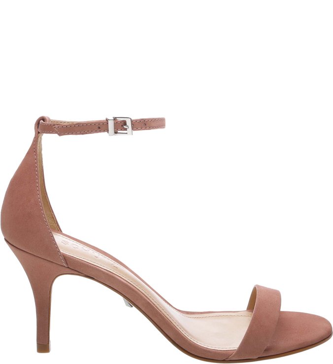 Sandália Gisele Kitten Heel Nobuck Peach