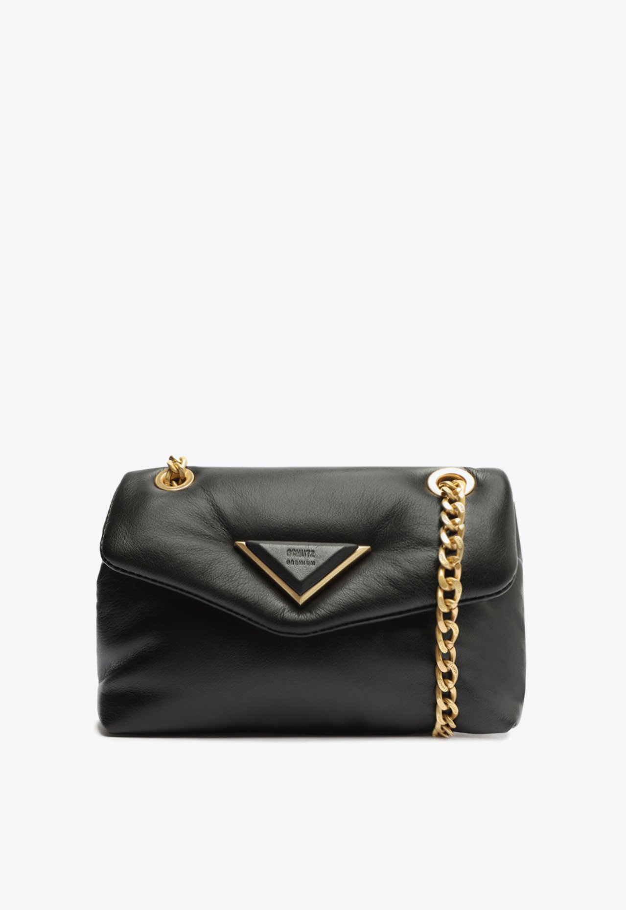 Bolsa Tiracolo Média 944 Pillow Couro Preta | Schutz