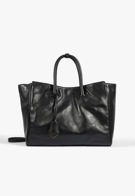 Bolsa Tote Grande Couro Preta