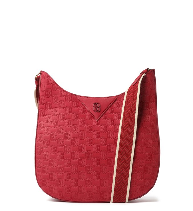 Bolsa Tiracolo Emblem Karen Vermelha