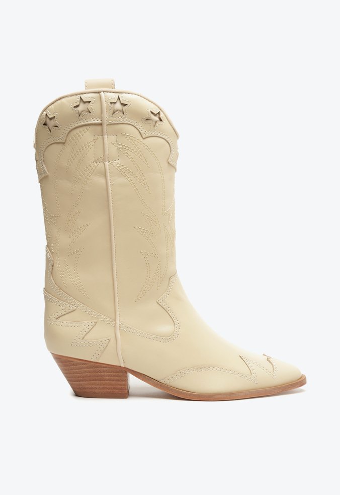 Bota Western S-Cicera Couro Bege