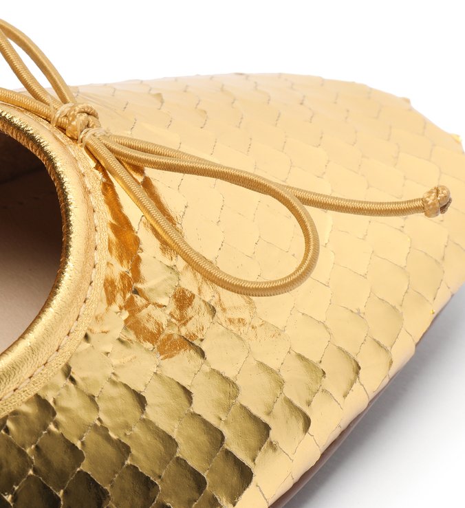 Sapatilha Ballerina Metalic Gold Sapatilha Ballerina Metalic Gold