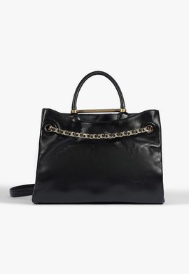 Bolsa Tote Crush Couro Preta