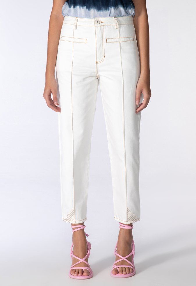 Calça Jogger Joana Sarja Branca Calça Jogger Joana Sarja Branca