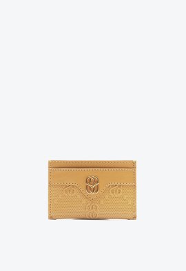 Porta Cartões Schutz Stamp Couro Bege