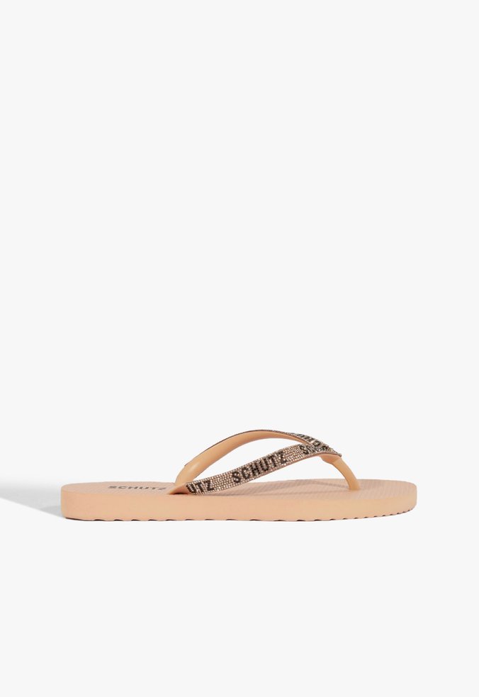 Chinelo Schutz Brilho Nude