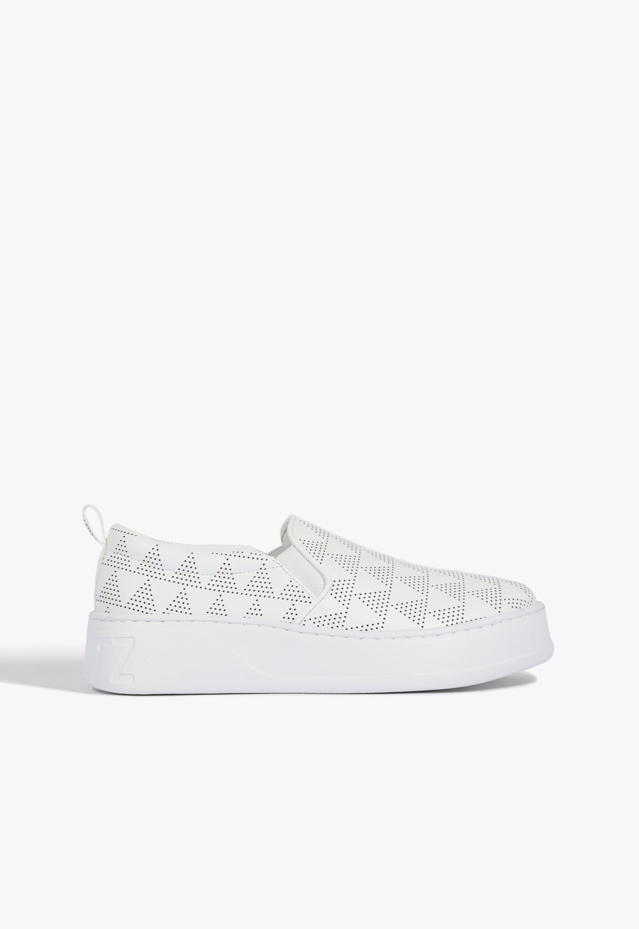 Tênis Slip On Triangle Couro Branco | Schutz