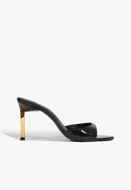Tamanco Allure Verniza Preto