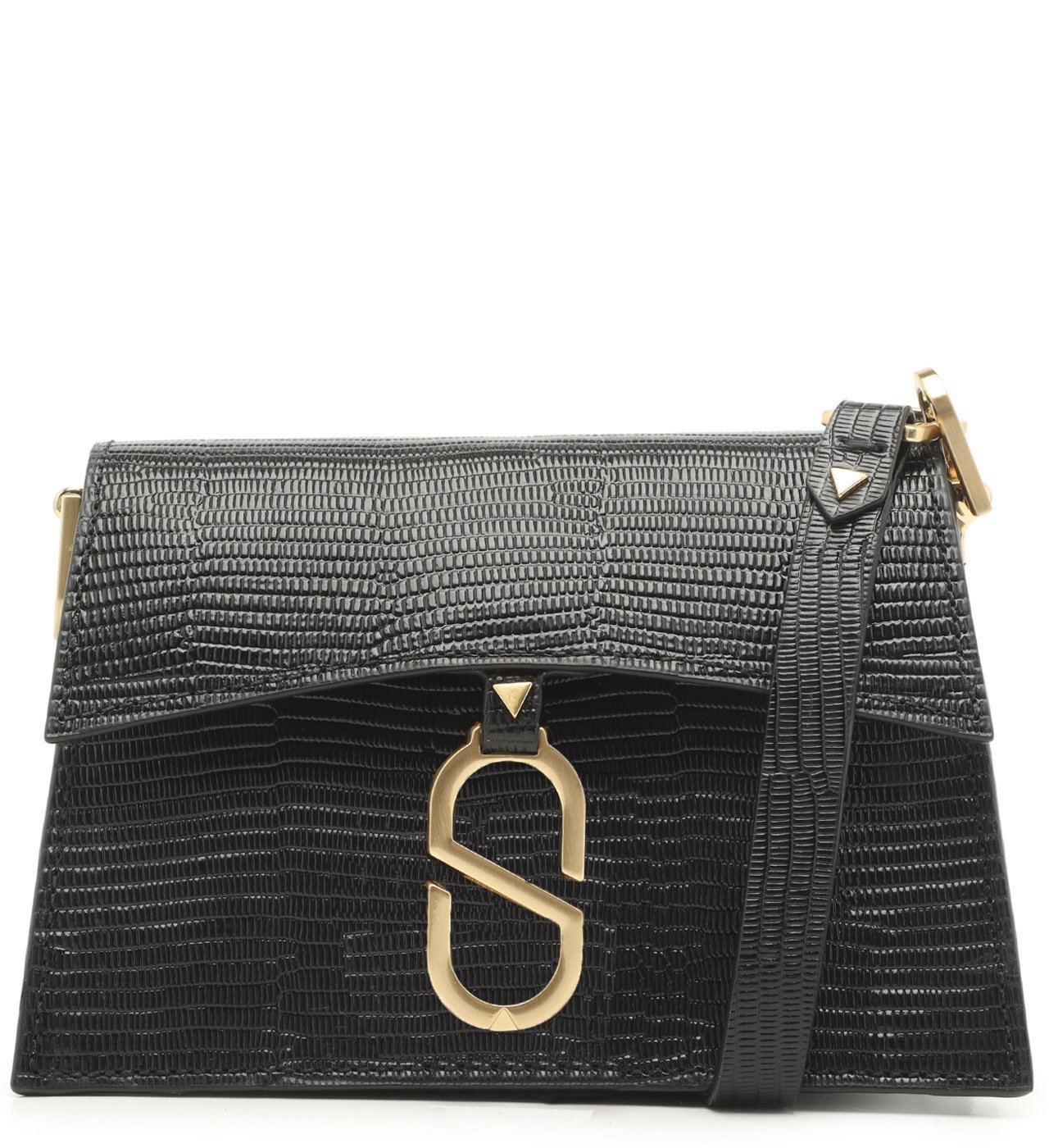 Bolsa Tiracolo A to Z Lezard Preta | Schutz
