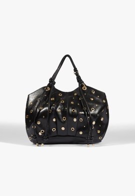 Bolsa Hobo Berry Média Couro Preto