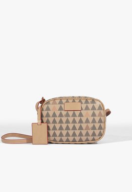 Bolsa Tiracolo Kate New Triangle Amendoa