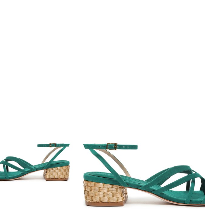 Sandália Mini Block Heel Green Sandália Mini Block Heel Green