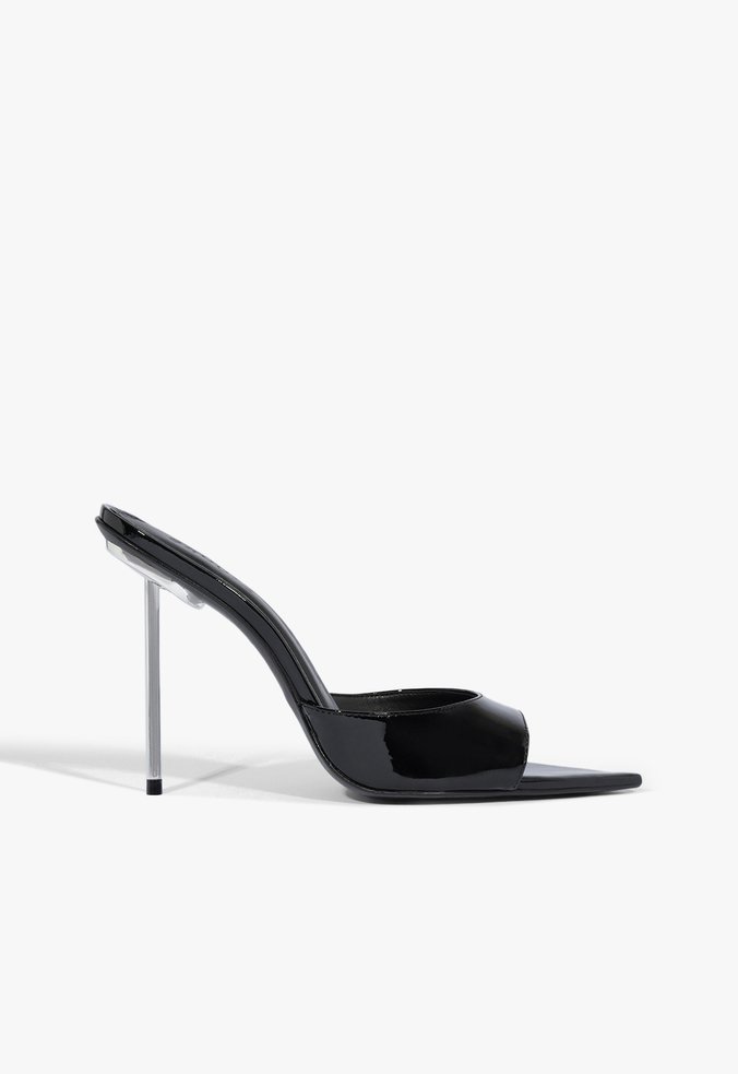 Mule Michella Couro Preto